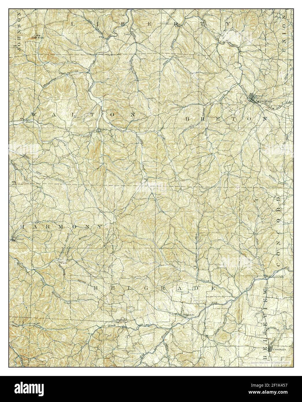 Potosi, Missouri, map 1906, 162500, United States of America by