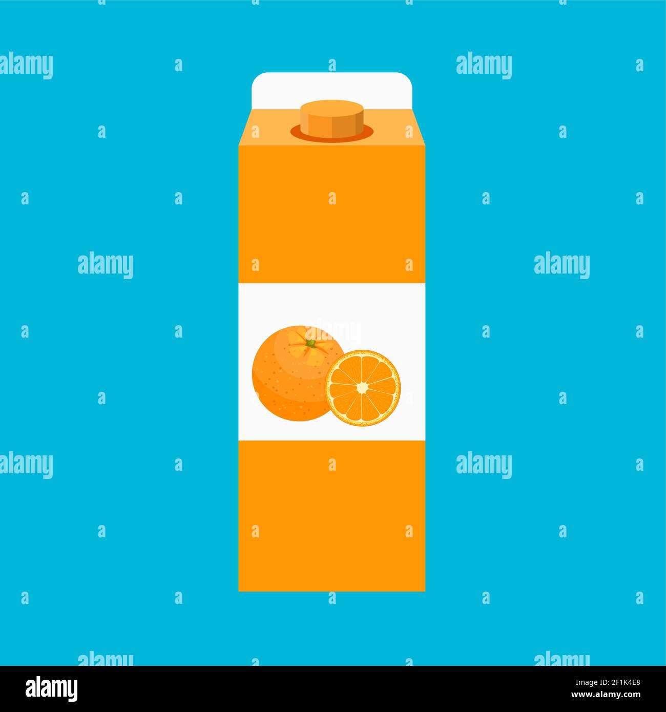Vector orange juice illustration Stock Vector