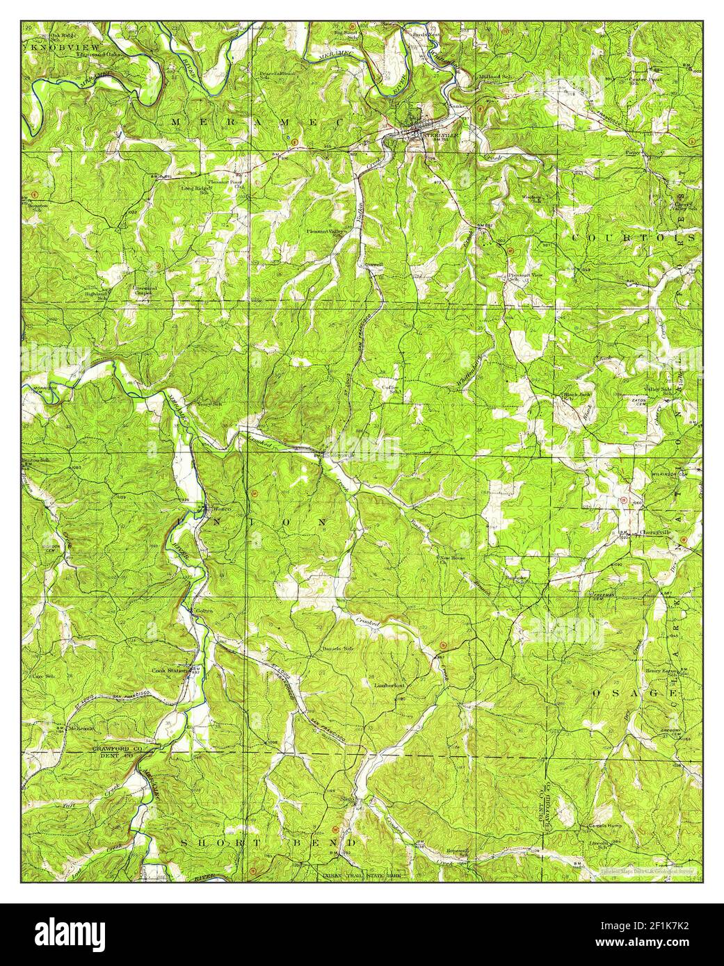 Map of steelville missouri Cut Out Stock Images & Pictures Alamy