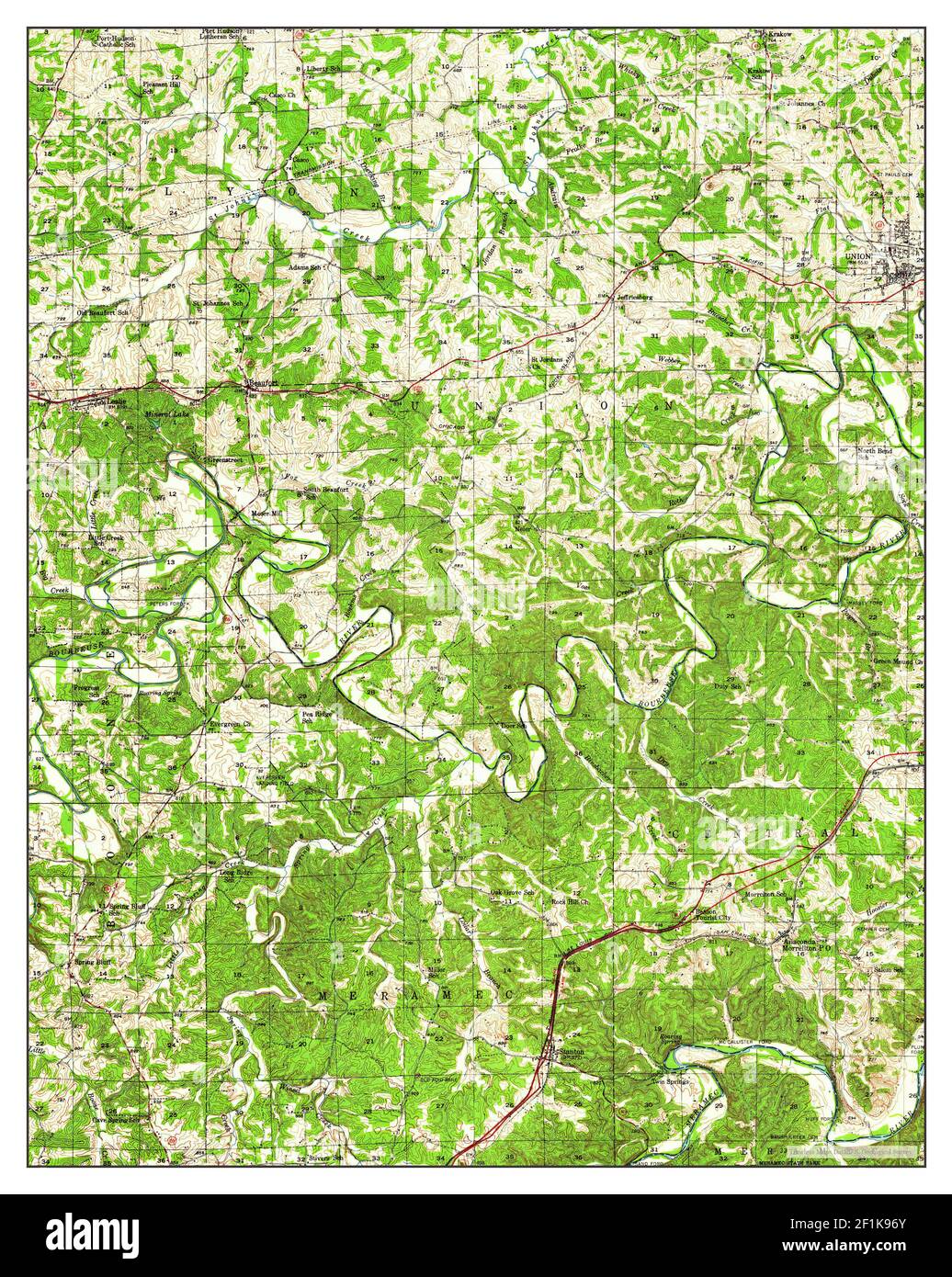 Map of union missouri hires stock photography and images Alamy