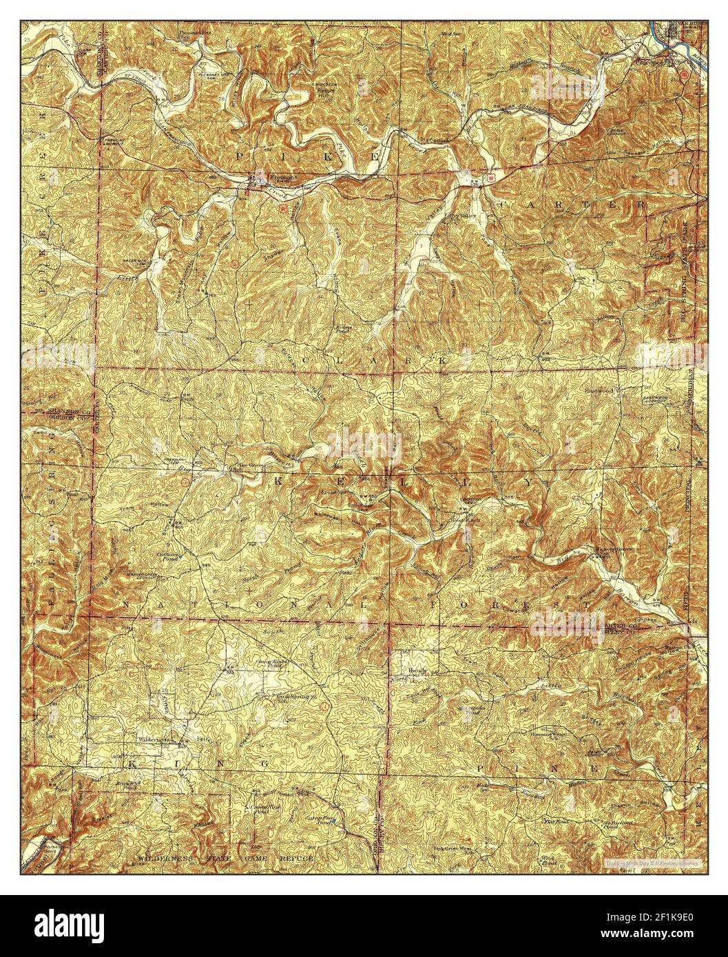 Van Buren Mo Map Van Buren Missouri Map High Resolution Stock Photography And Images - Alamy
