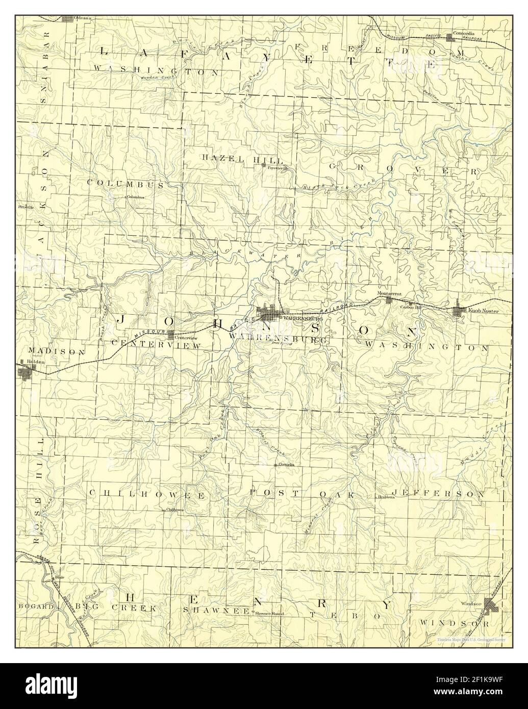 Map of warrensburg missouri hires stock photography and images Alamy