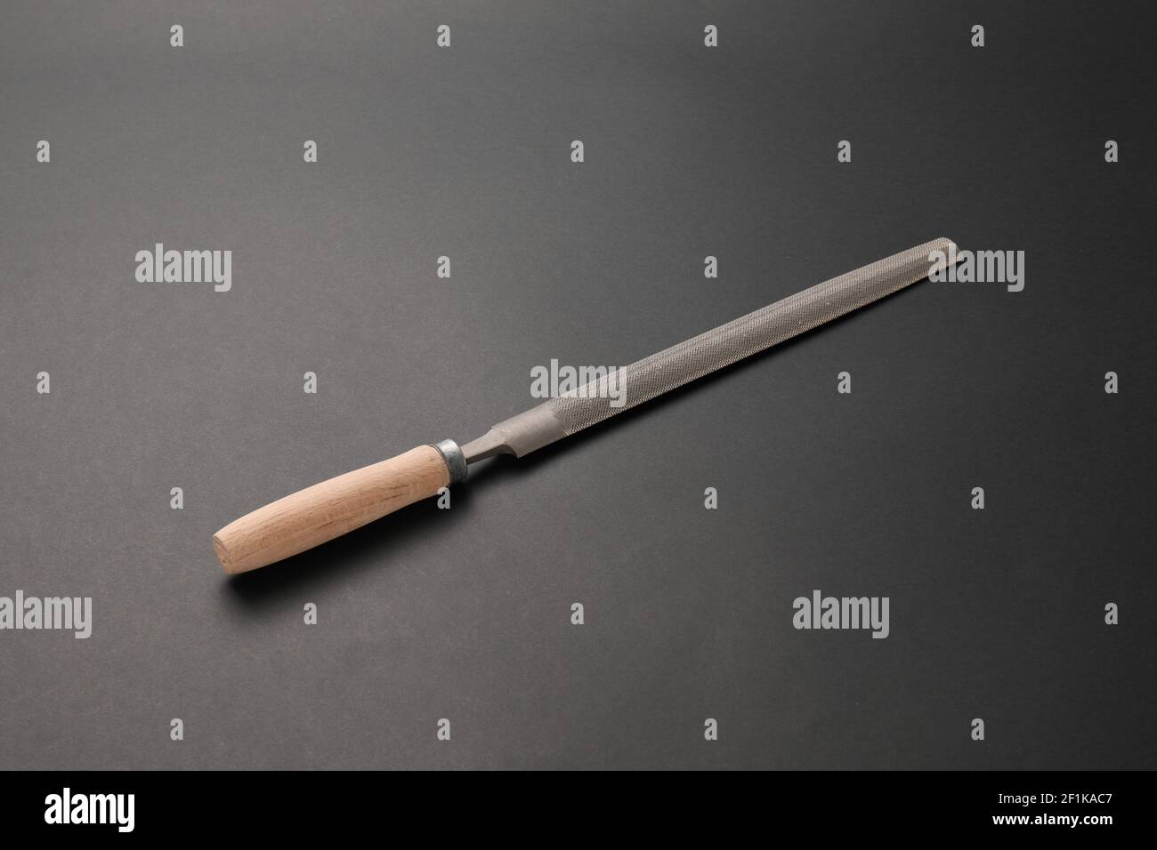 Carpenter's file on dark background Stock Photo Alamy