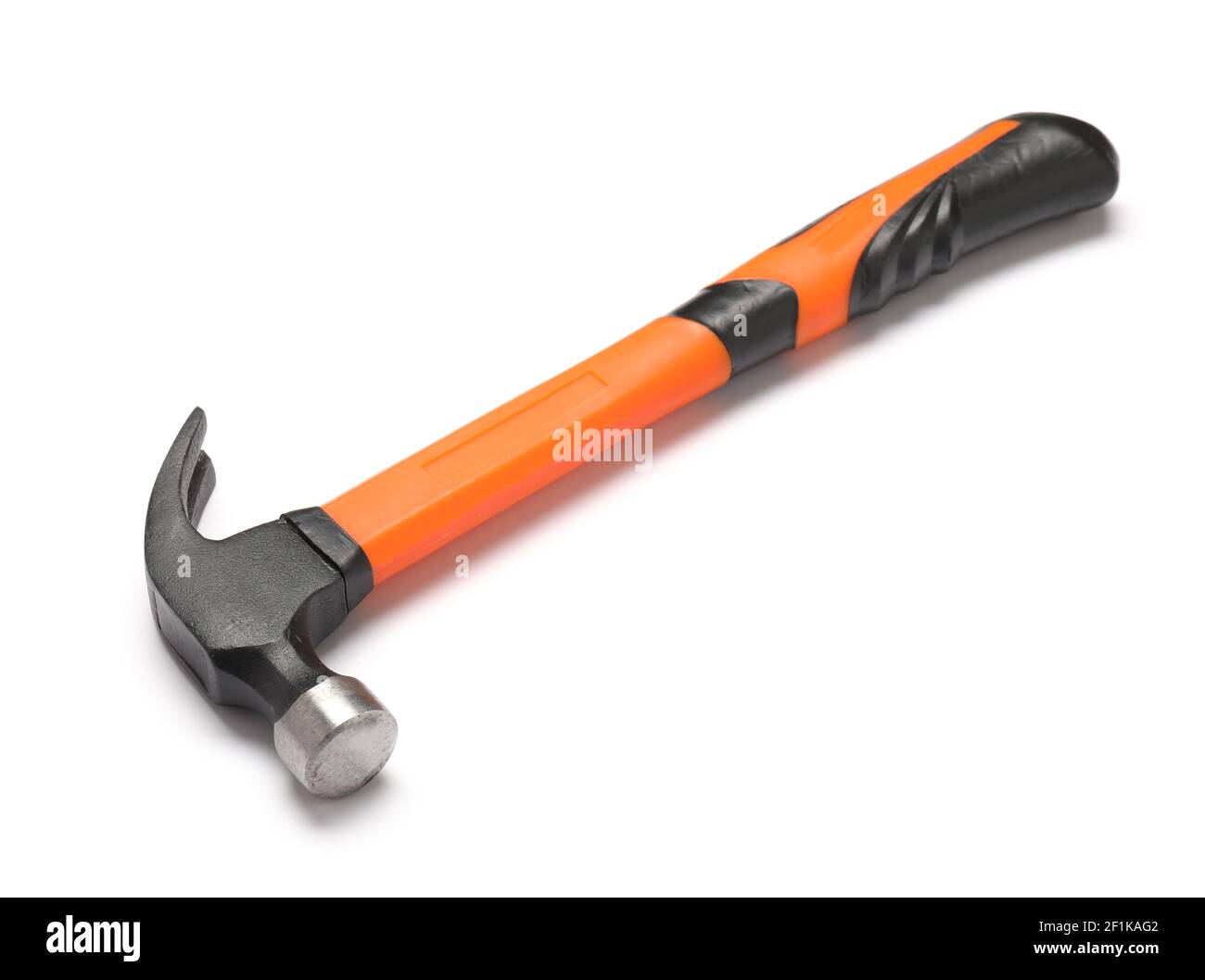Modern hammer on white background Stock Photo - Alamy