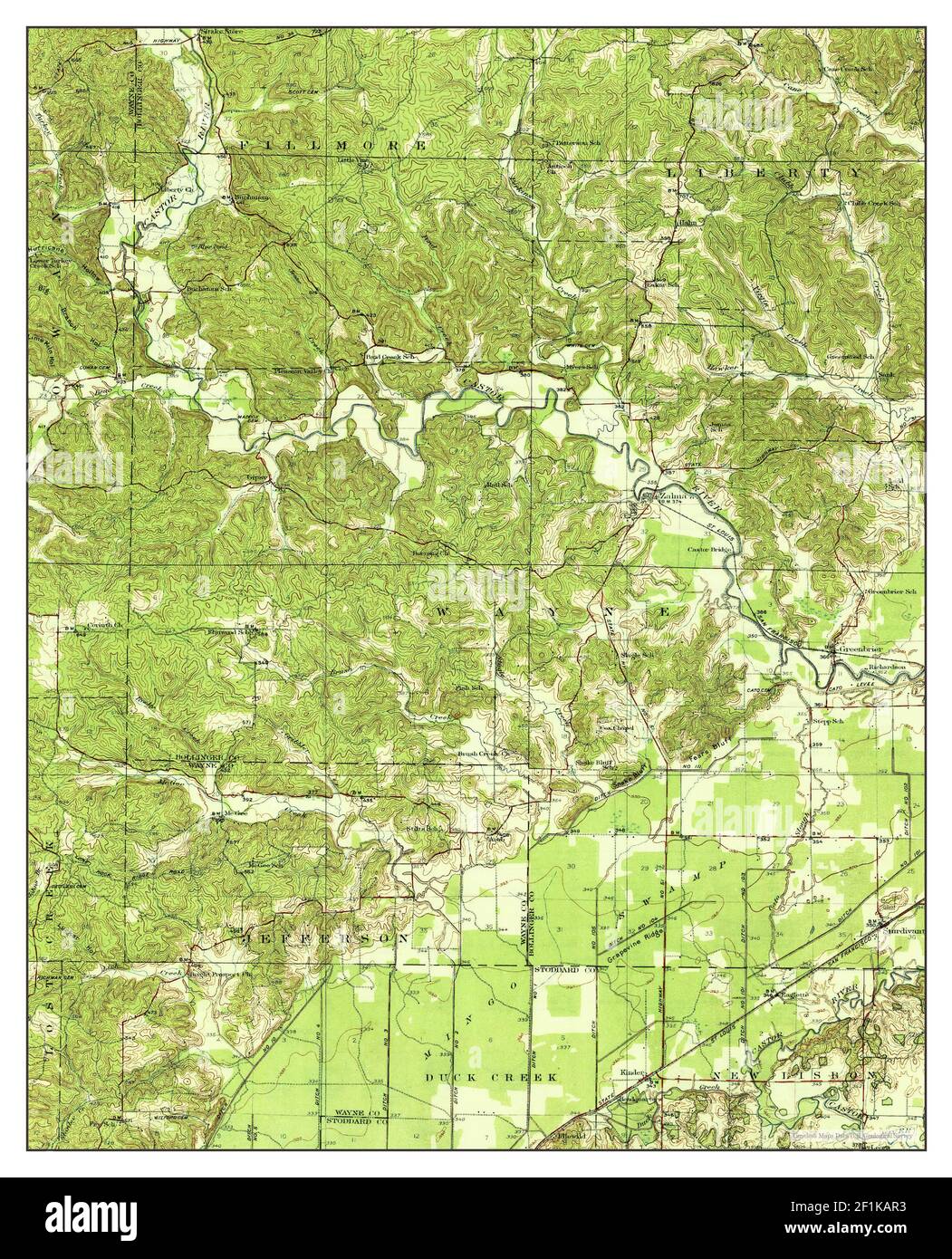 Zalma, Missouri, map 1935, 162500, United States of America by