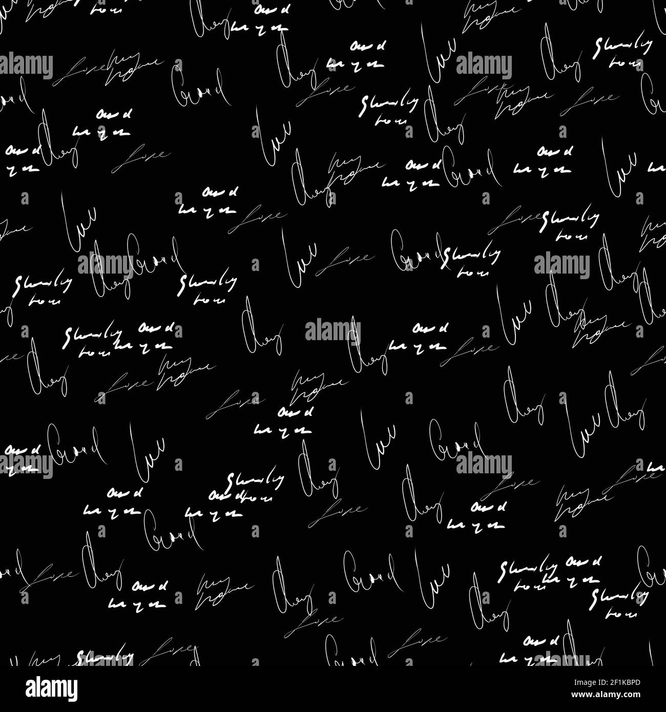 Black and white cursive pattern background Stock Vector Images - Alamy