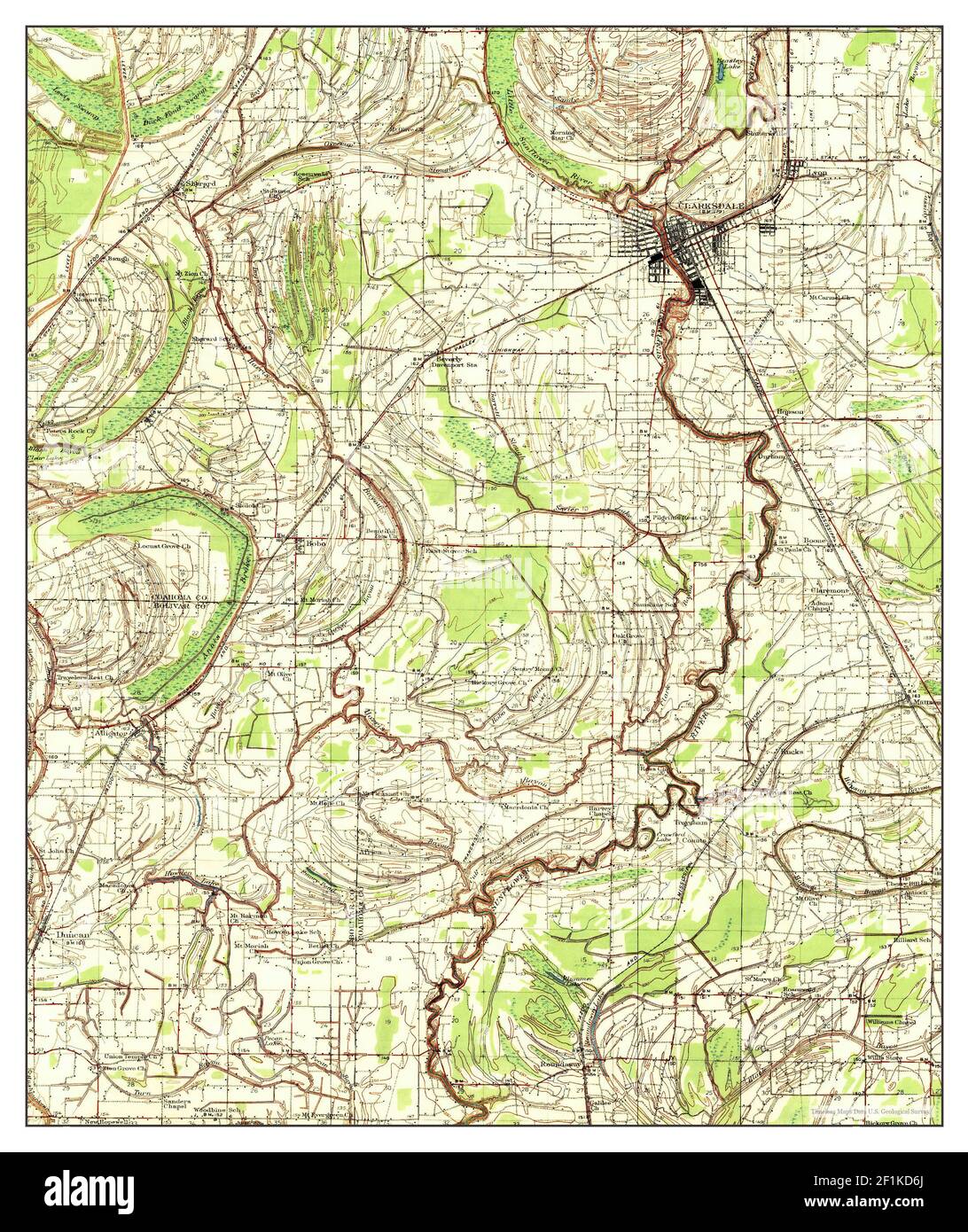 Clarksdale, Mississippi, map 1935, 162500, United States of America by