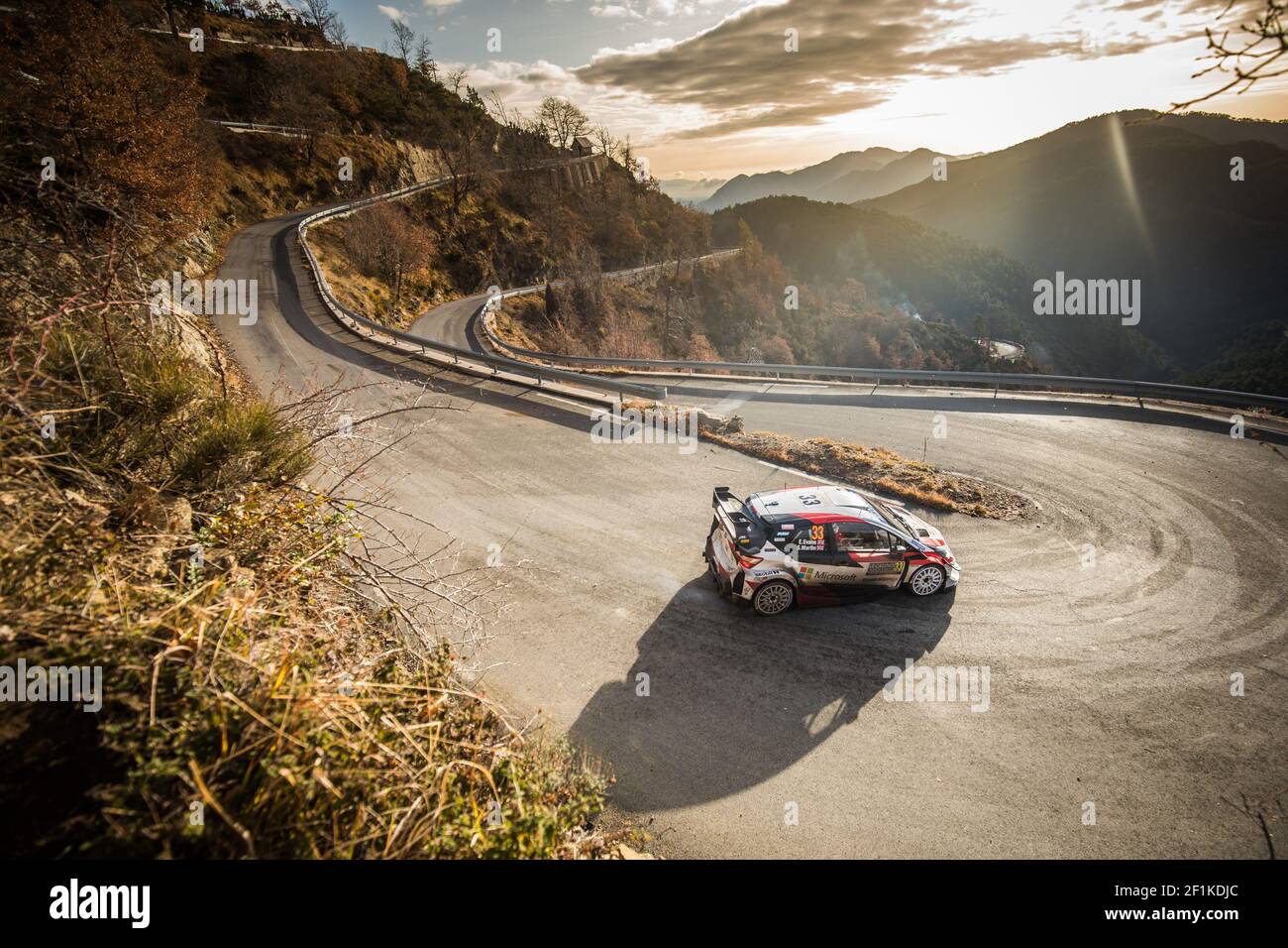33 Evans Elfyn Gbr Martin Scott Gbr Toyota Yaris Wrc Toyota Gazoo Racing Wrt Action During The Wrc World Rally Car Championship Monte Carlo Rally On January 22 To 26