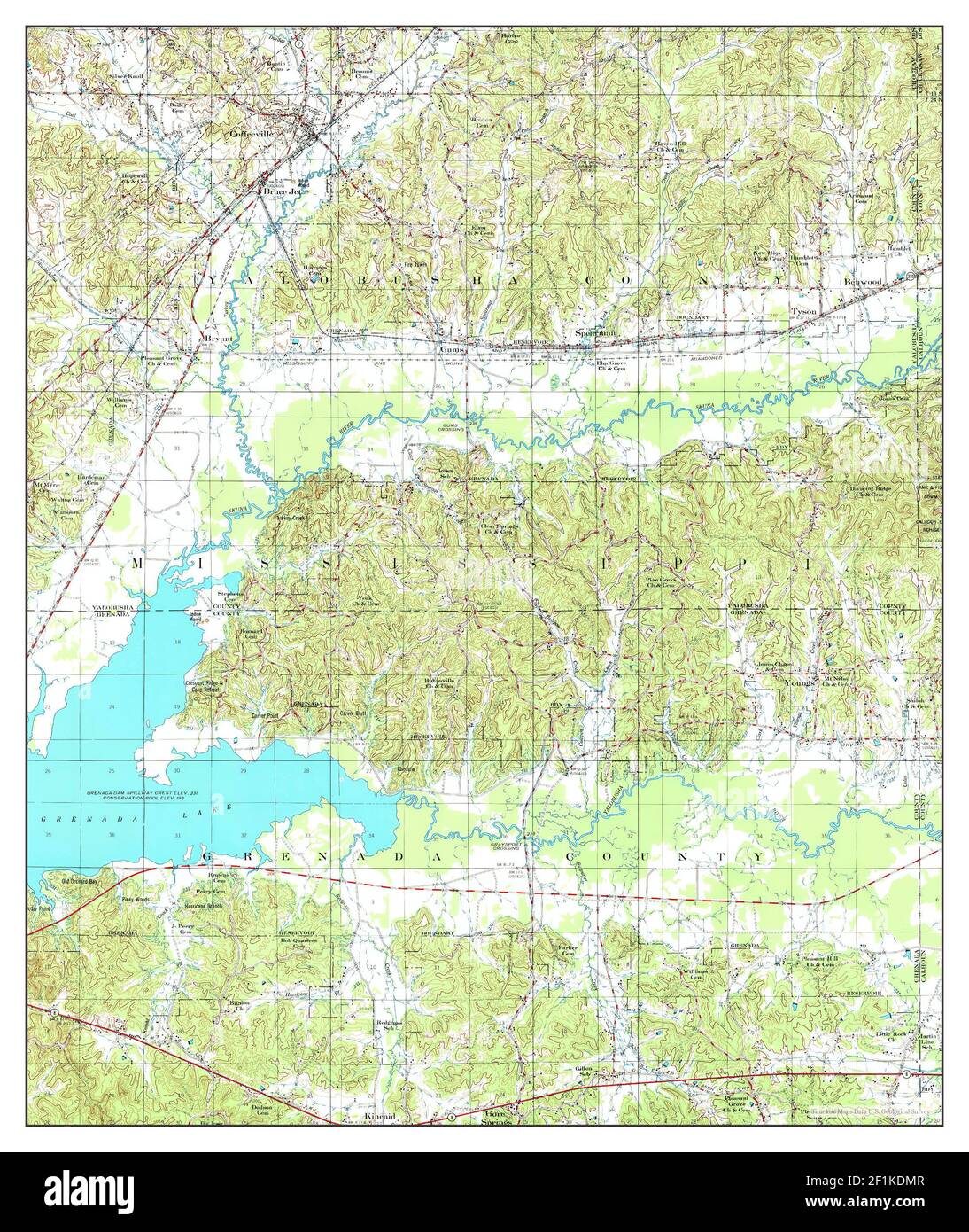 Coffeeville mississippi map hires stock photography and images Alamy