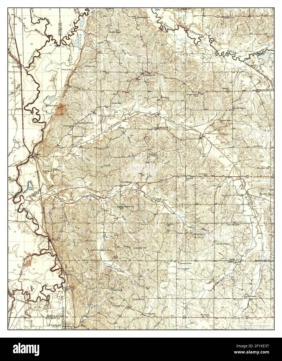 Map of crenshaw mississippi hires stock photography and images Alamy