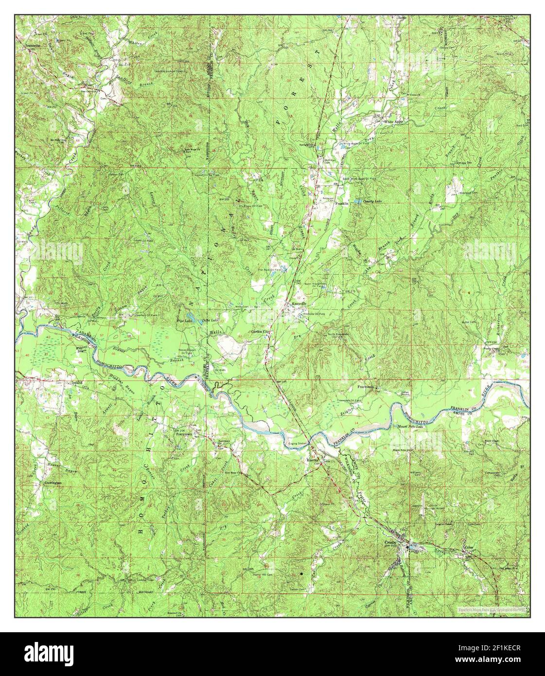 Crosby, Mississippi, map 1961, 162500, United States of America by