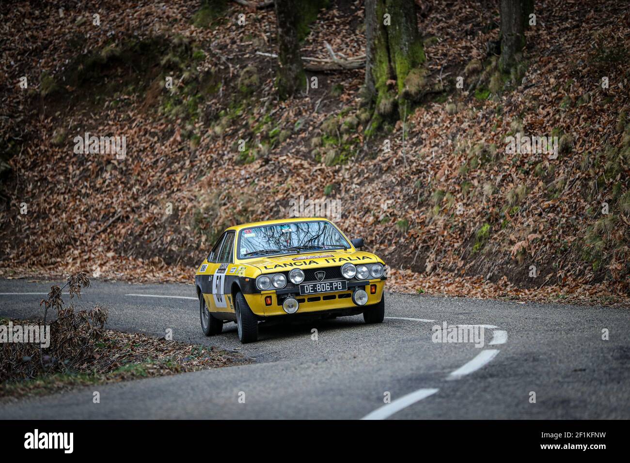 50 MOLET Jacky (FRA), DEMEURE Gilles (FRA), LANCIA BETA COUPE 1600, 1979, REIMS CHAMPAGNE HISTORIQUE, Action during the 2020 Rallye Monte Carlo Historique from january 30 to february 4 1 at Monaco - Photo Alexandre Guillaumot / DPPI Stock Photo