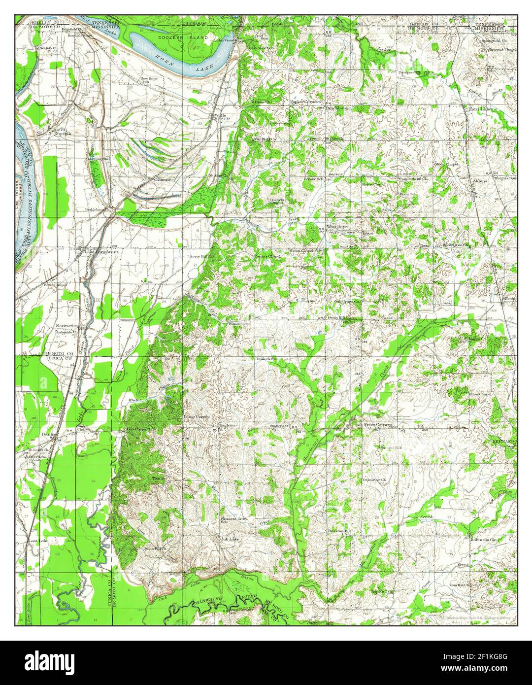 Horn lake mississippi map hires stock photography and images Alamy