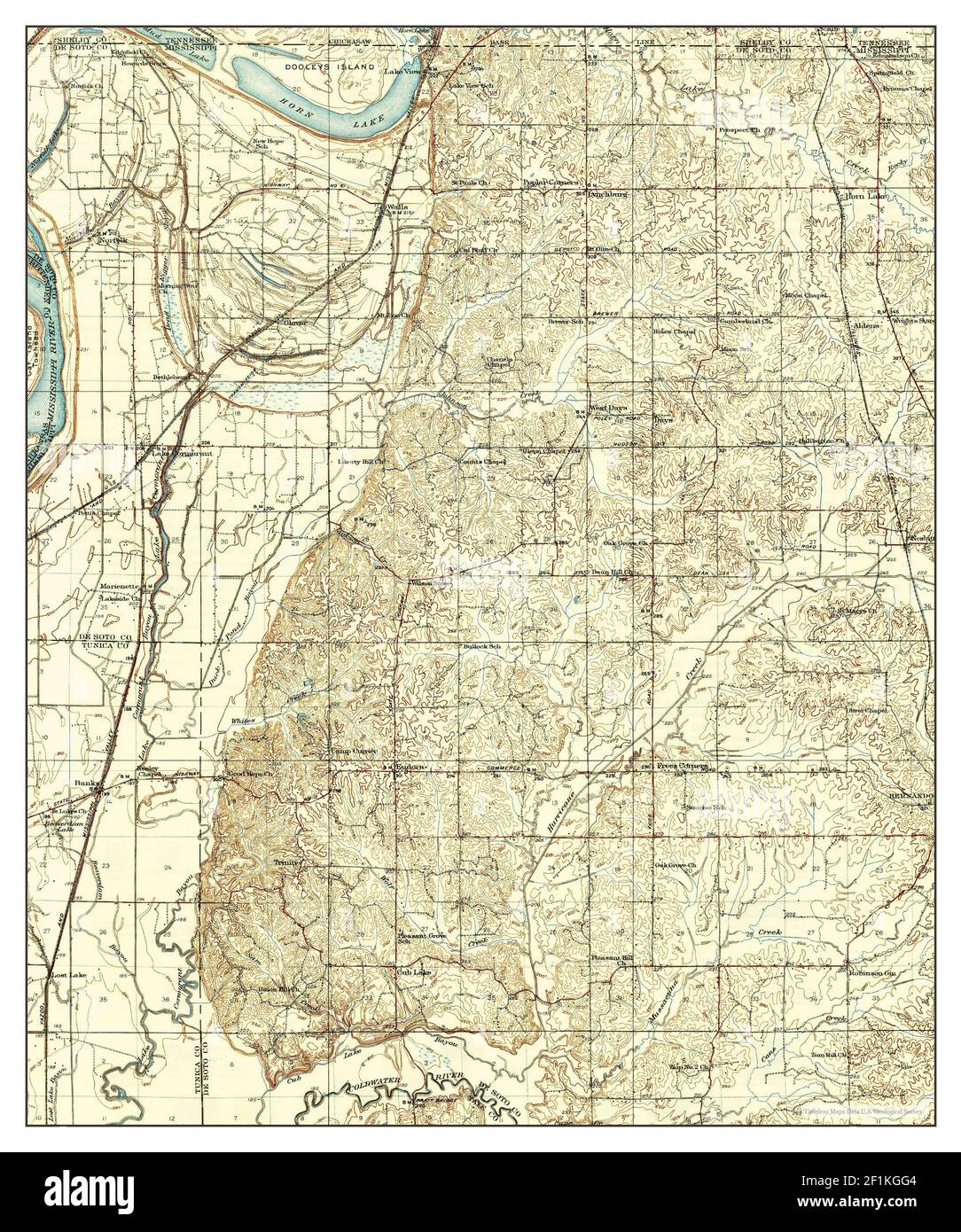 Map of horn lake hires stock photography and images Alamy