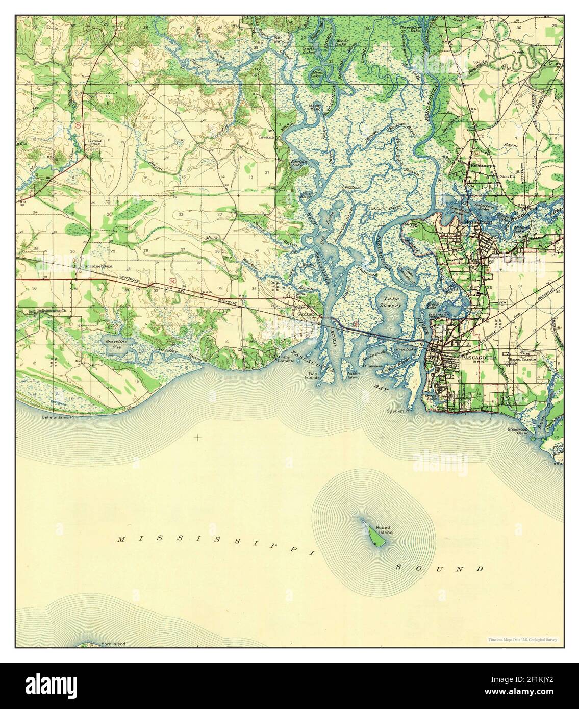 Pascagoula map Cut Out Stock Images & Pictures Alamy