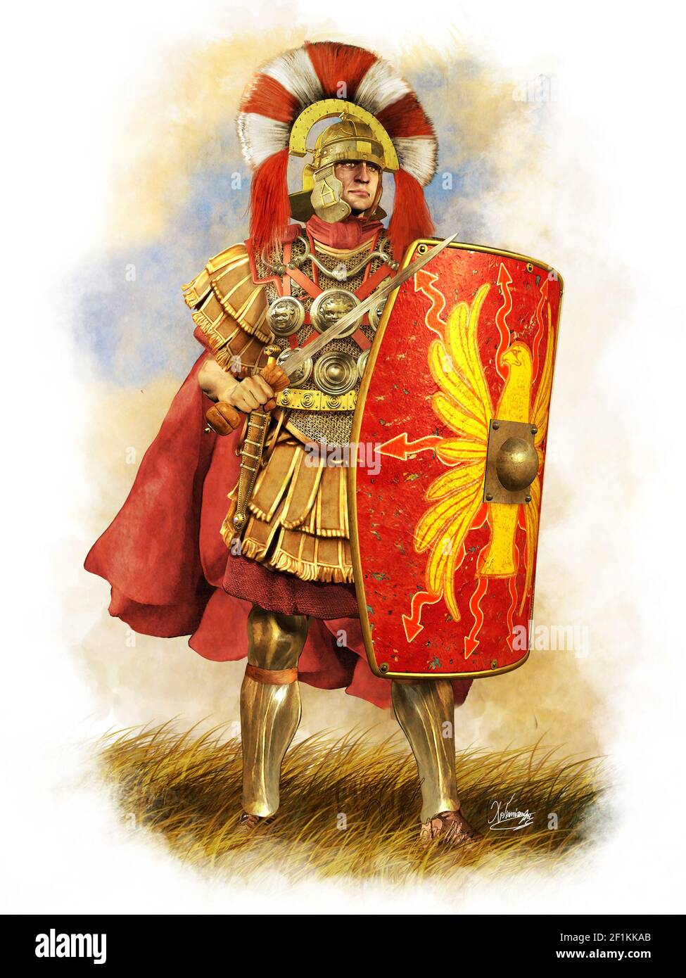 Roman centurion-1st cantury AD Stock Photo - Alamy