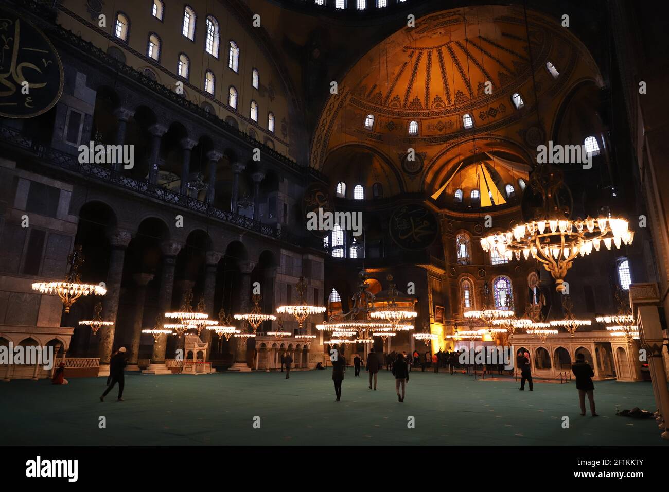 Hagia Sophia Mosque in Sultanahmet, Istanbul City, Turkey Stock Photo ...