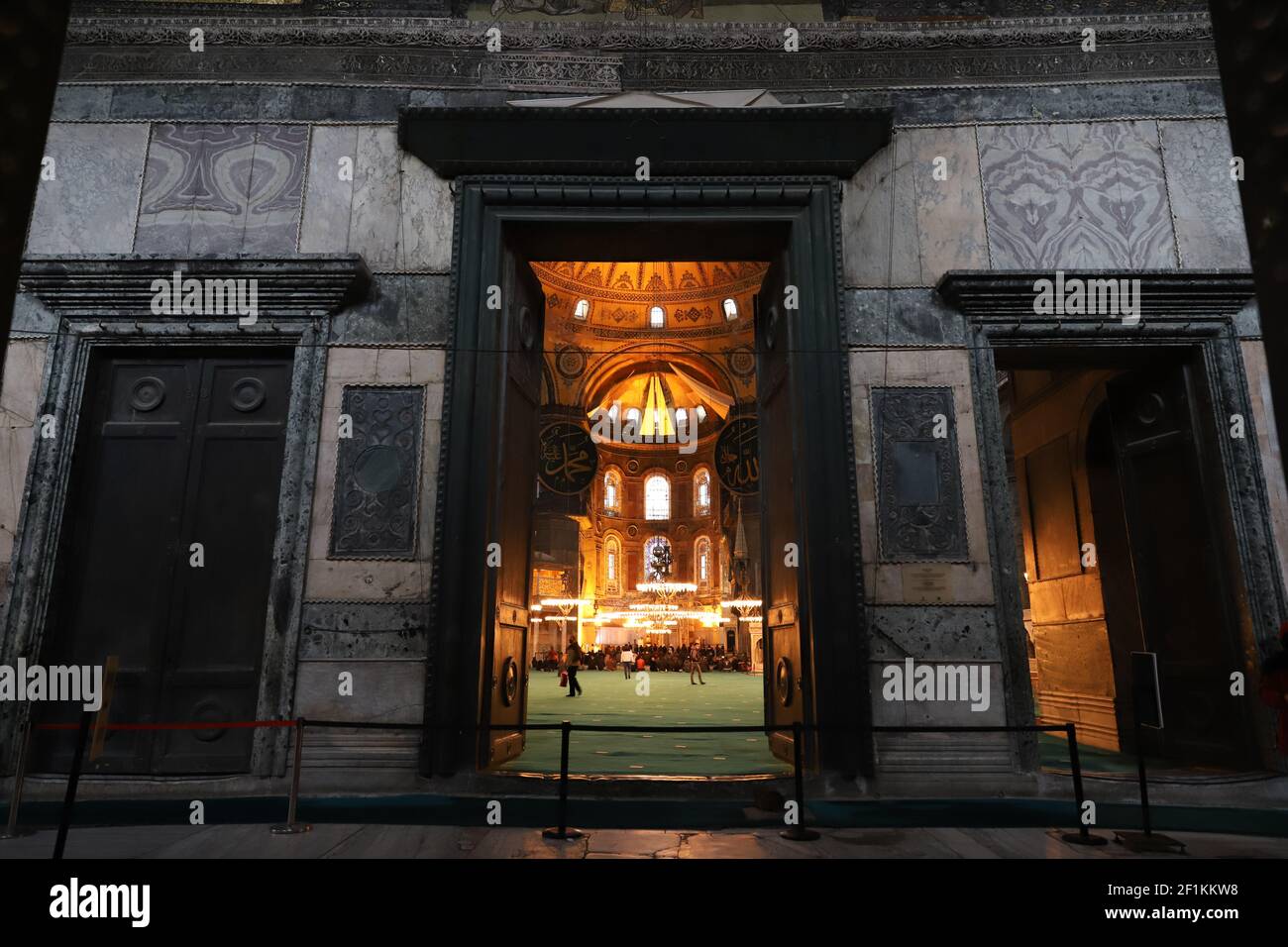 Hagia Sophia Mosque in Sultanahmet, Istanbul City, Turkey Stock Photo ...
