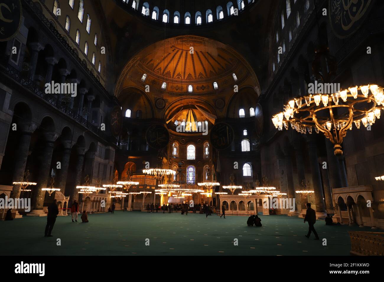 Hagia Sophia Mosque in Sultanahmet, Istanbul City, Turkey Stock Photo ...
