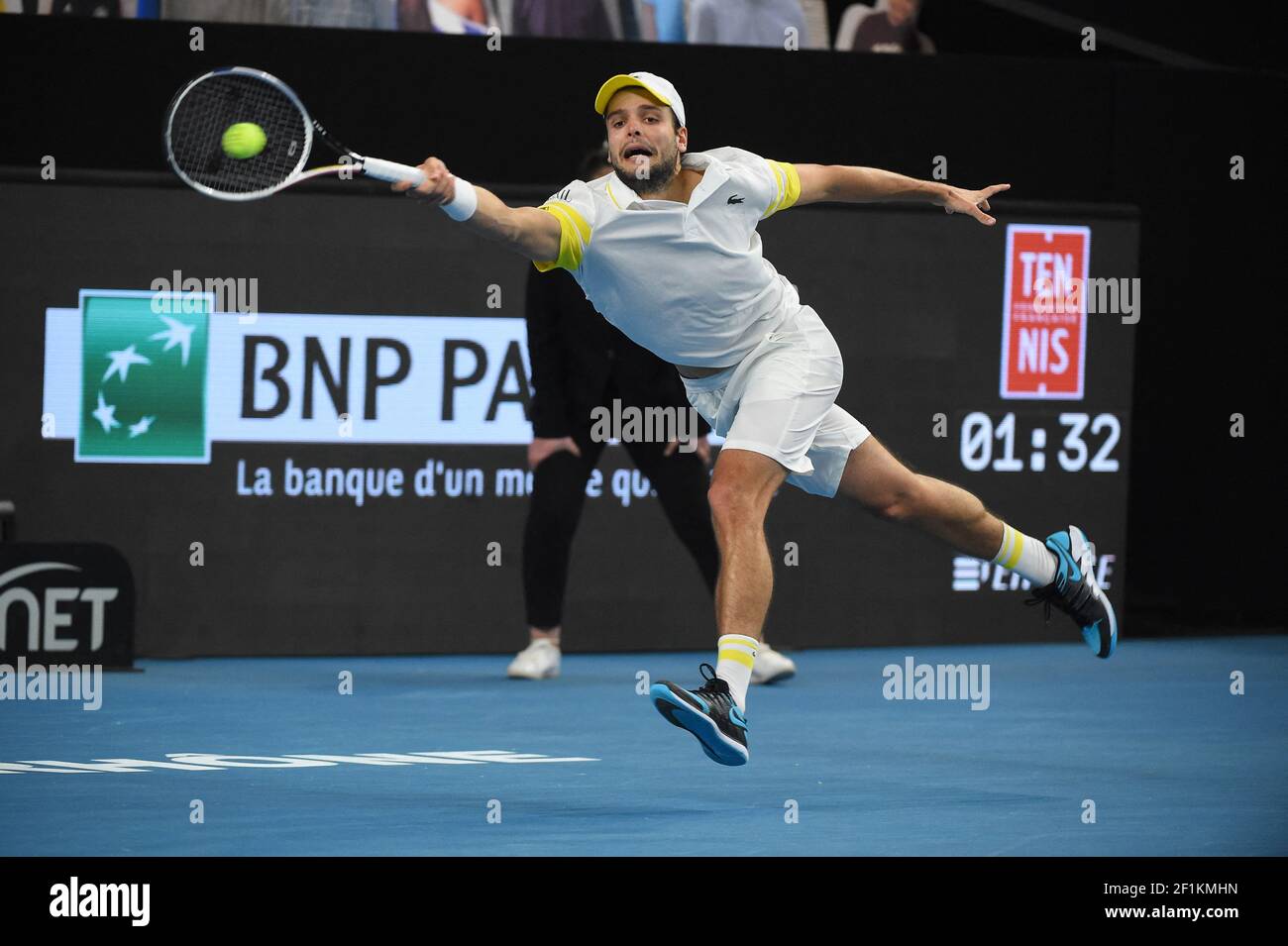 Gregoire Barrere (FRA) during his first round match at the 2020 Australian  Open at Melbourne Park in Melbourne, AUSTRALIA, on January 20, 2020. Photo  by Corinne Dubreuil/ABACAPRESS.COM Stock Photo - Alamy