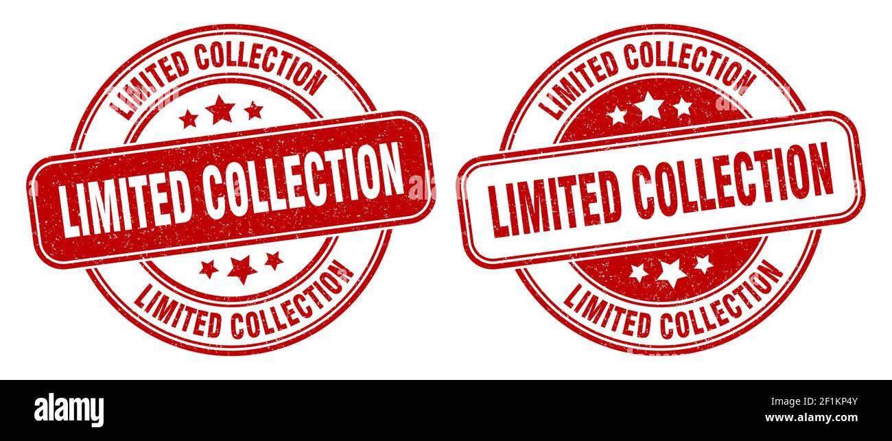 limited collection stamp. limited collection sign. round grunge label ...
