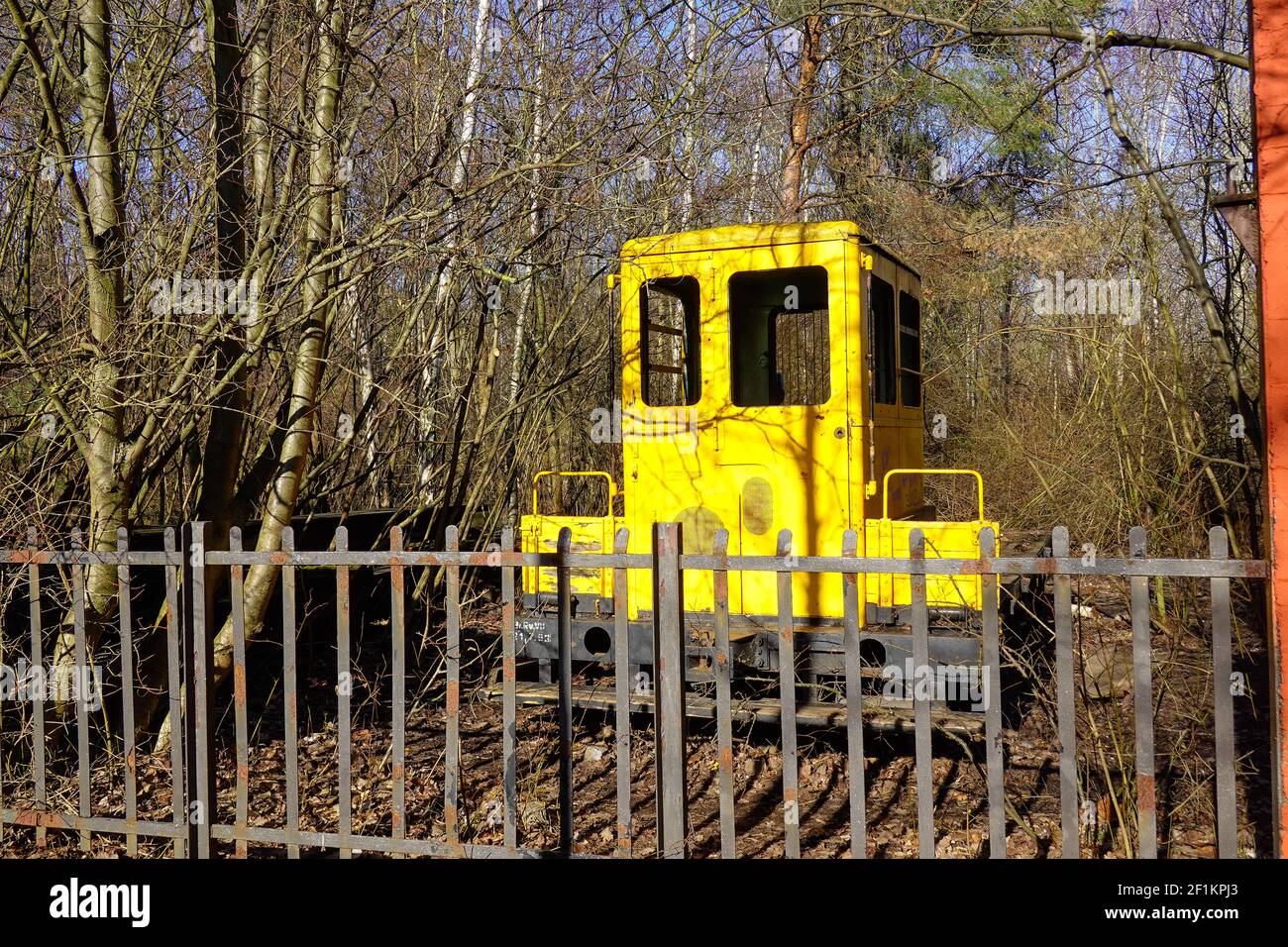 Ausrangierte Lok Baureihe 50, Naturpark Schöneberger Südgelände, Prellerweg, Schöneberg, Berlin, Deutschland Stock Photo