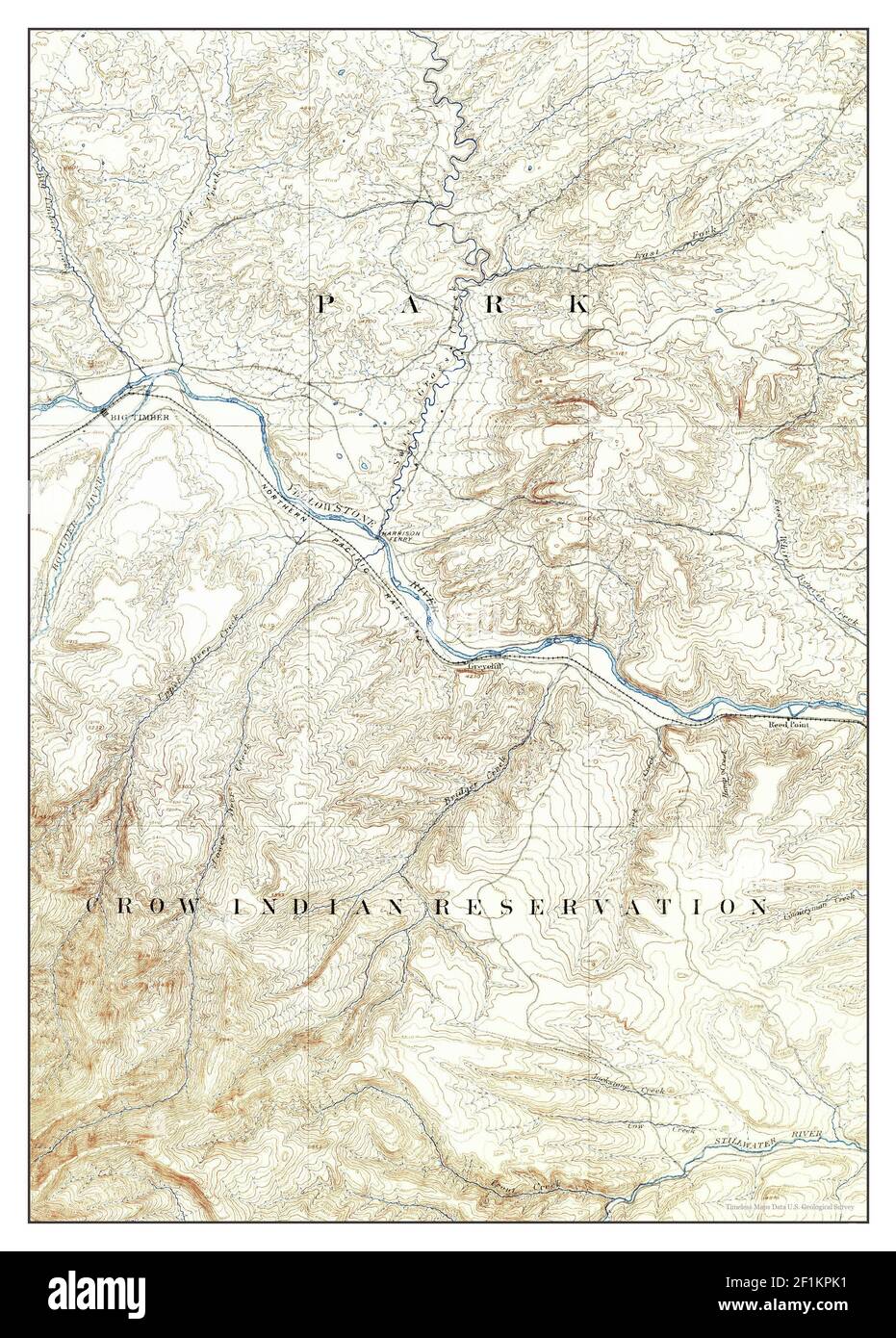 Big Timber Montana Map Big Timber, Montana, Map 1891, 1:125000, United States Of America By  Timeless Maps, Data U.s. Geological Survey Stock Photo - Alamy