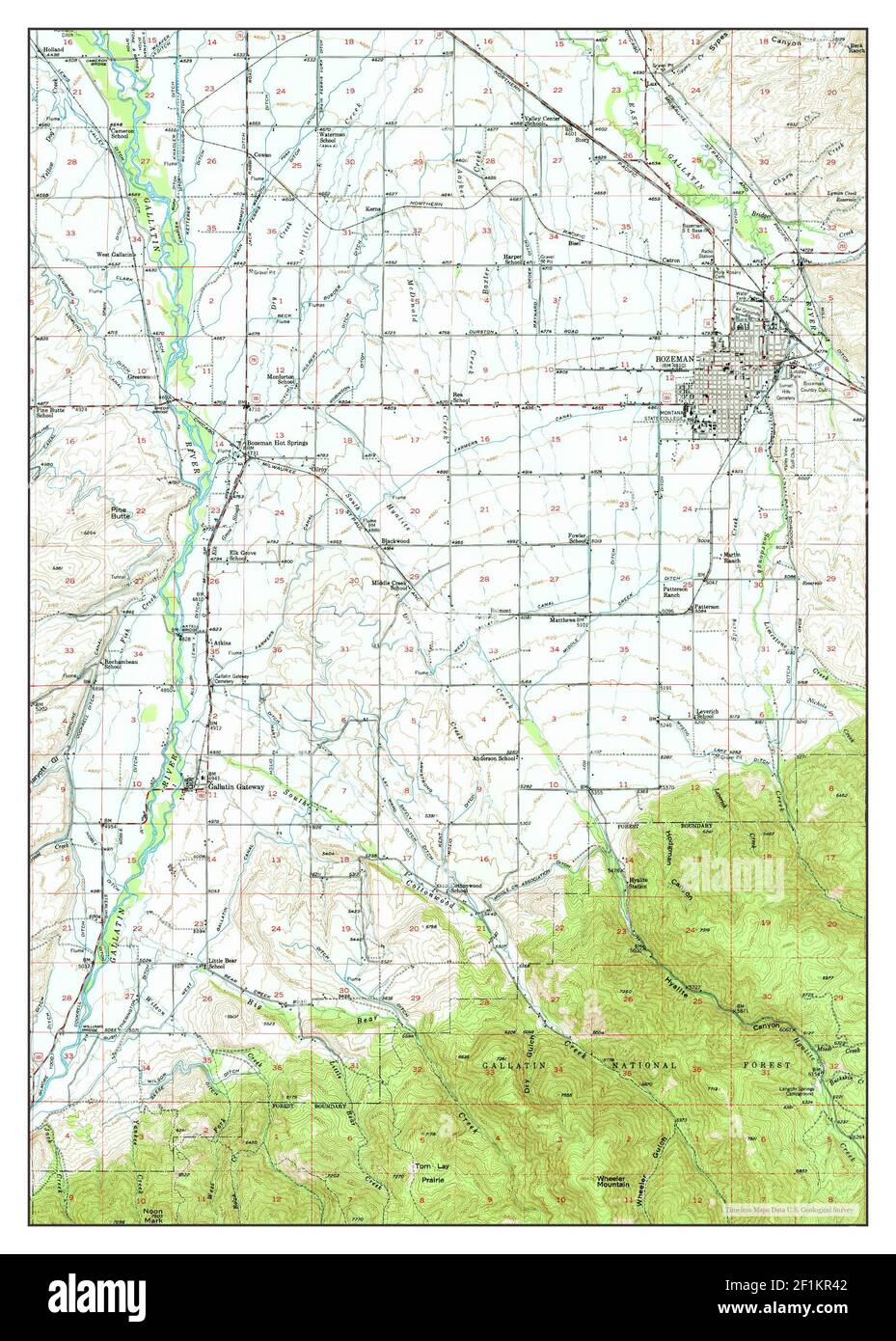Bozeman map hires stock photography and images Alamy