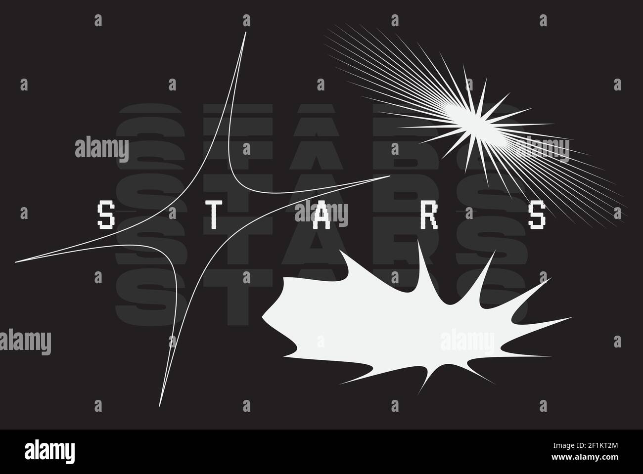 Stylised star element vector set. Here are many variations from usual ...