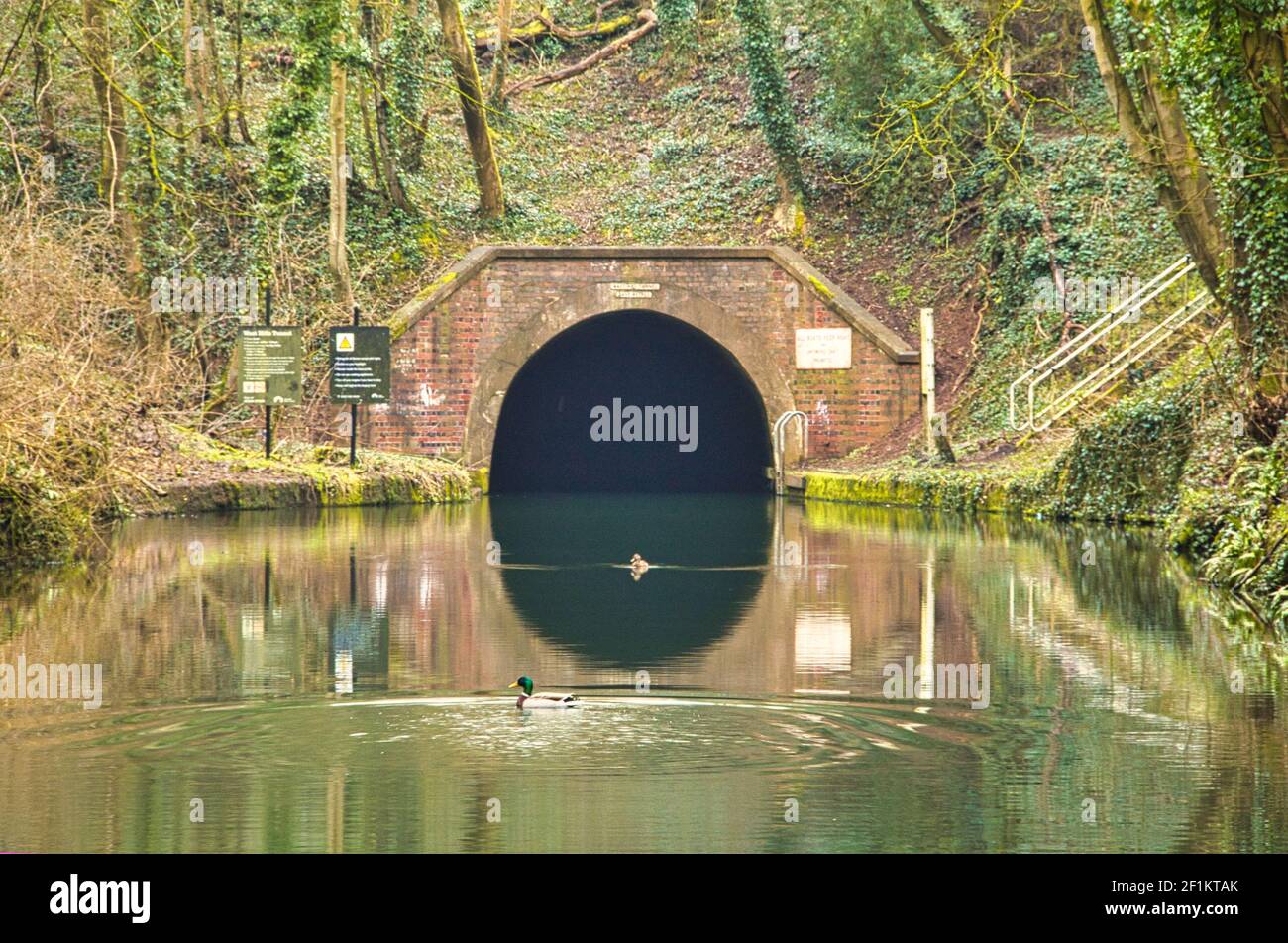 UK canal tunnel entrances Stock Photo Alamy