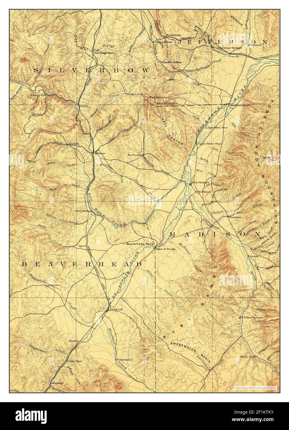 Map of dillon montana hires stock photography and images Alamy