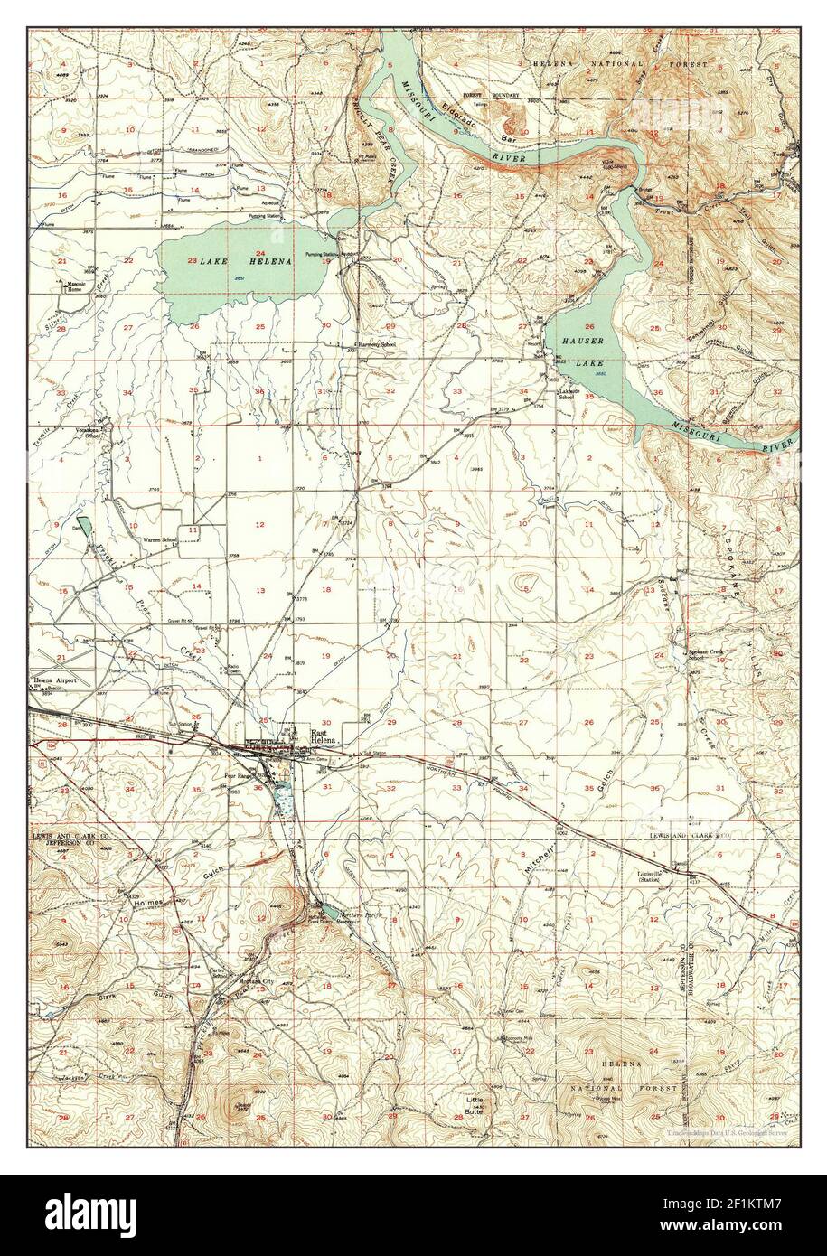 Map of east helena Cut Out Stock Images & Pictures Alamy