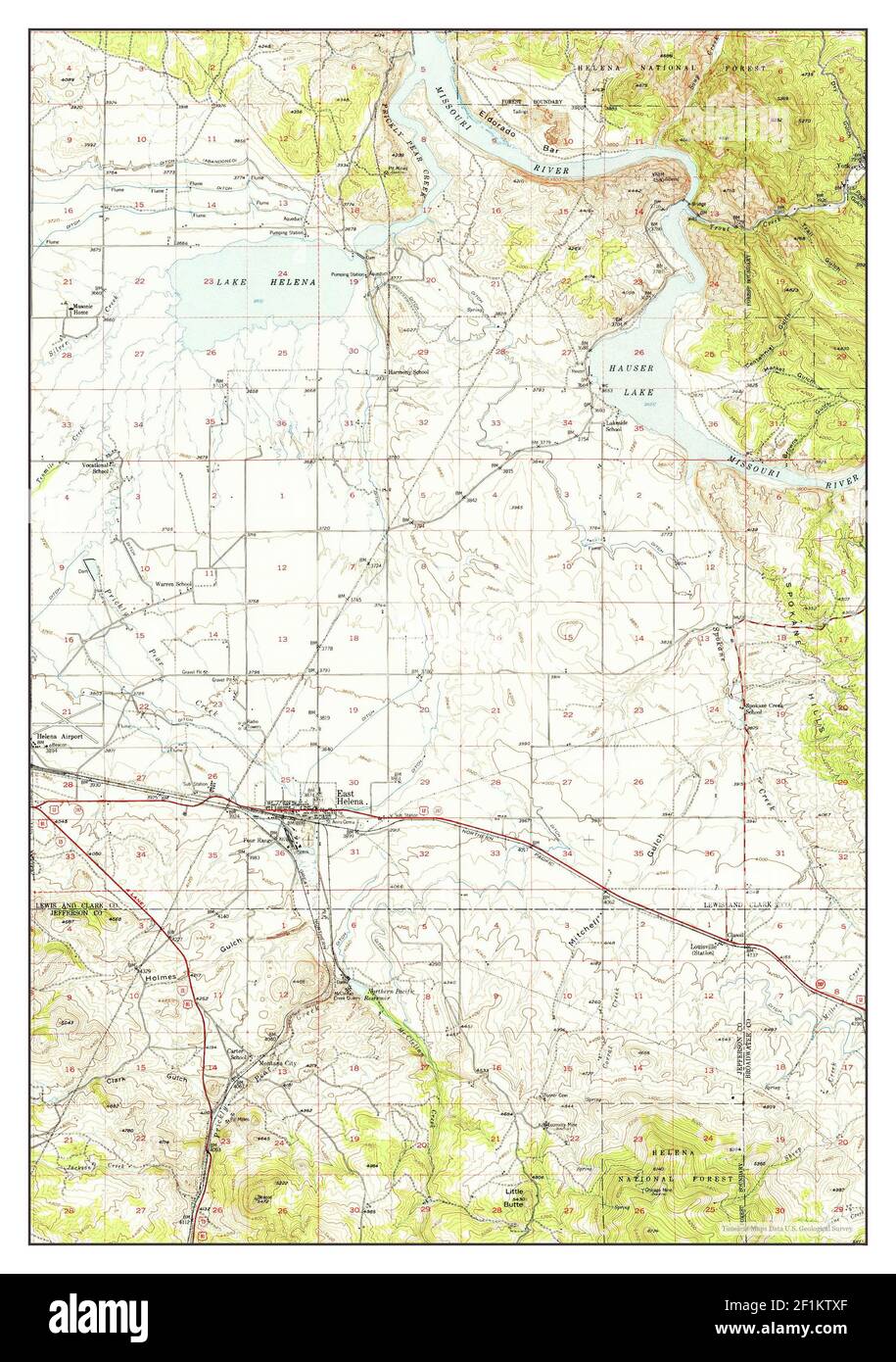 Map of east helena Cut Out Stock Images & Pictures Alamy