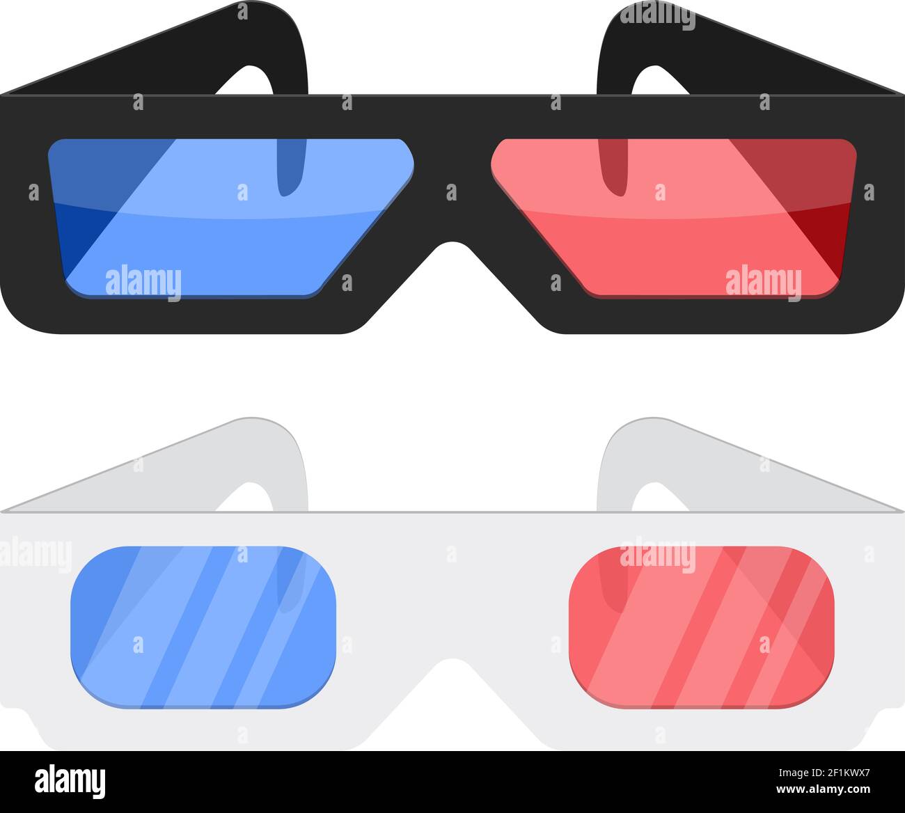 3d cinema glasses Stock Vector