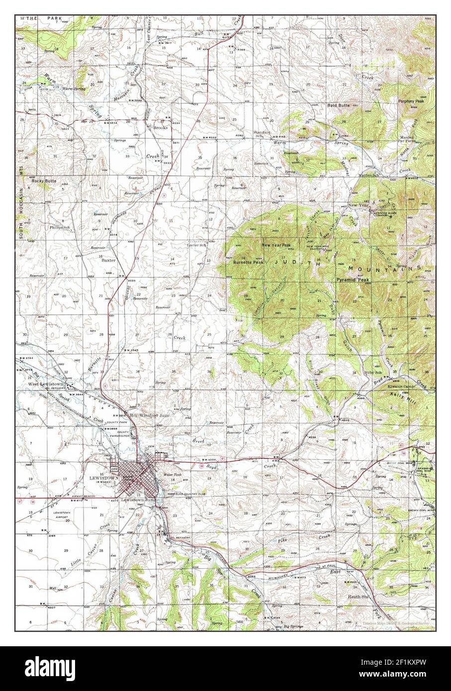 Lewistown, Montana, map 1941, 162500, United States of America by
