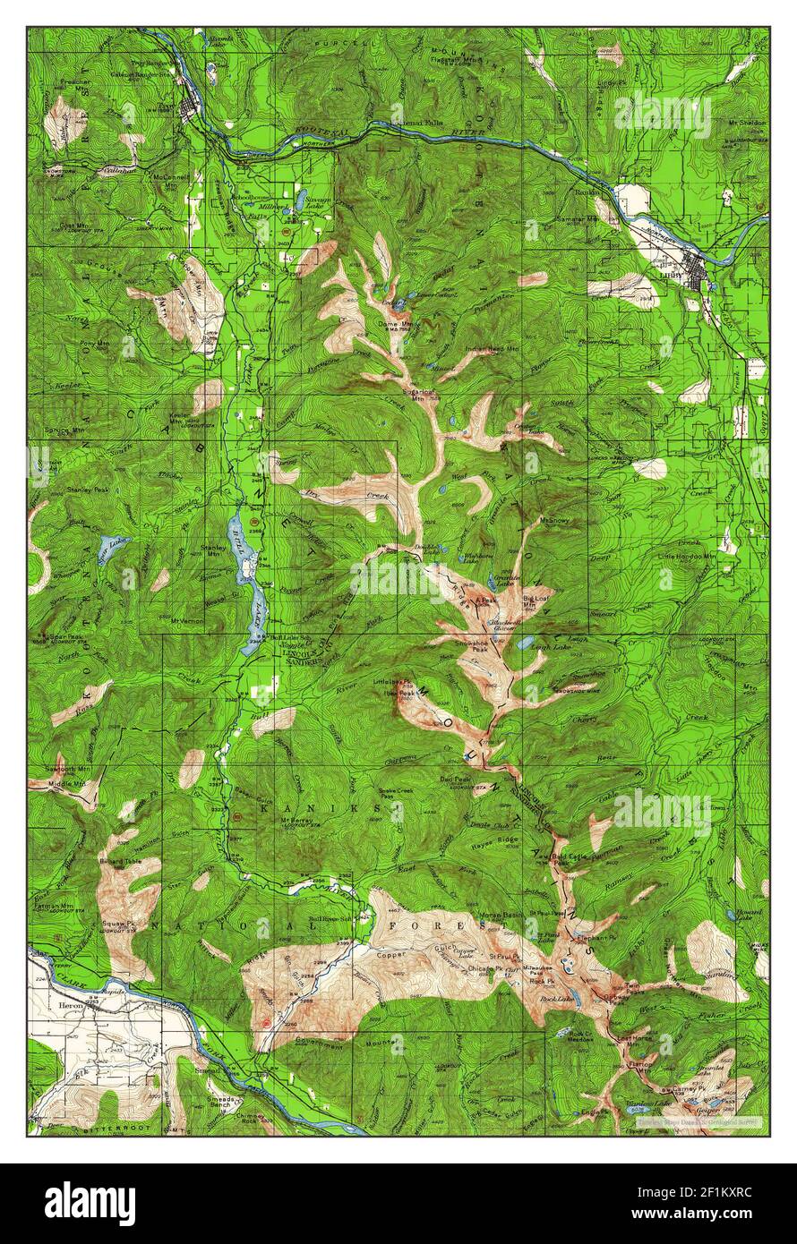 Libby, Montana, map 1930, 1:125000, United States of America by 