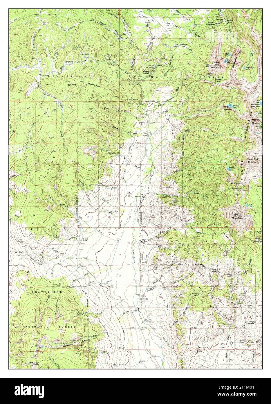 Polaris, Montana, map 1959, 162500, United States of America by Timeless Maps, data U.S