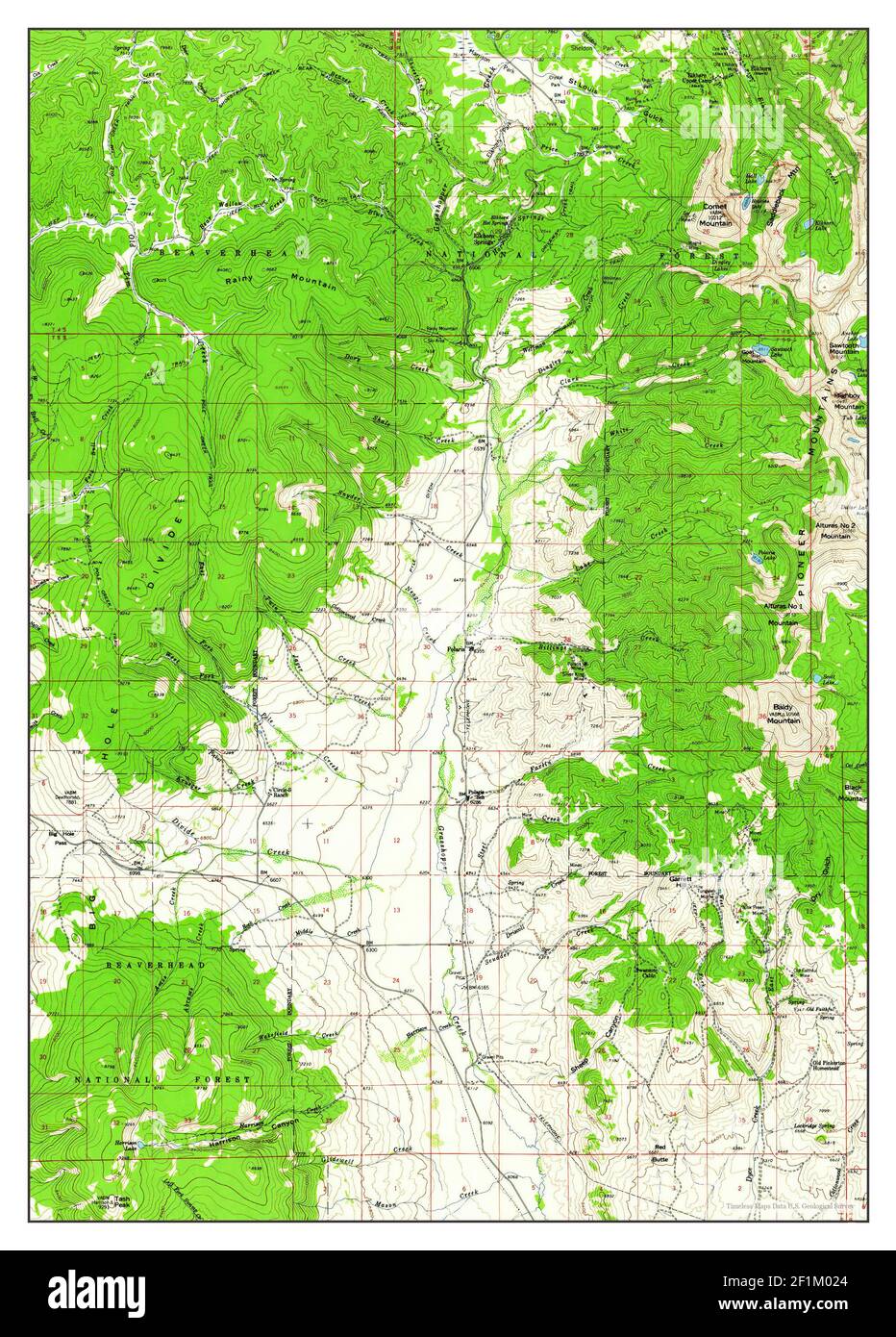 Polaris, Montana, map 1959, 162500, United States of America by Timeless Maps, data U.S