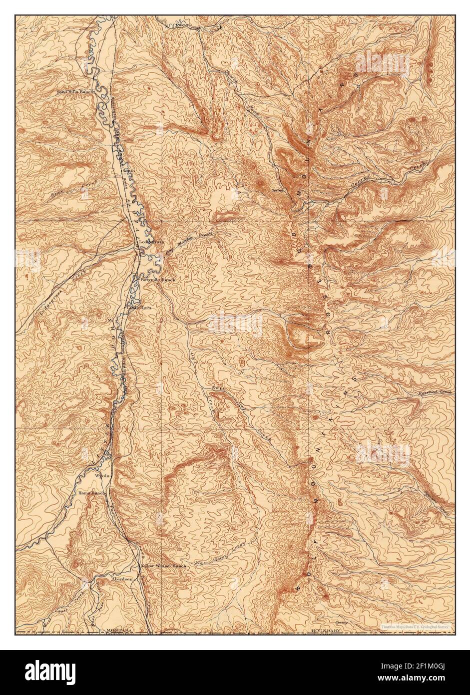 Rosebud, Montana, map 1901, 1125000, United States of America by