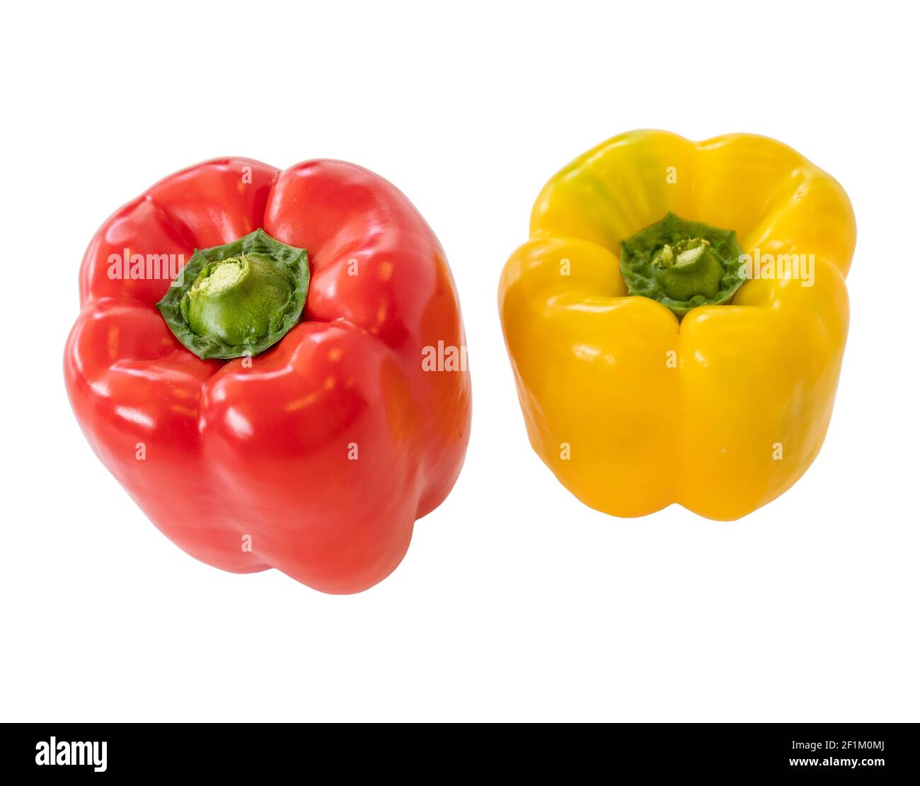 Colorful bell pepper isolated on white background Stock Photo - Alamy