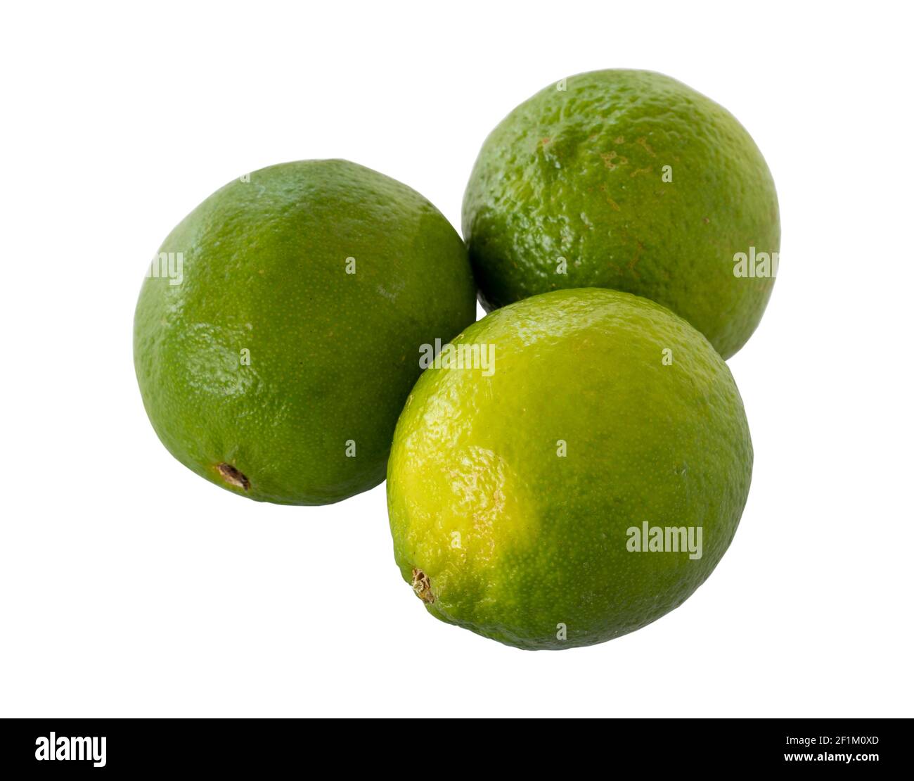 lime lemon isolated on white background Stock Photo