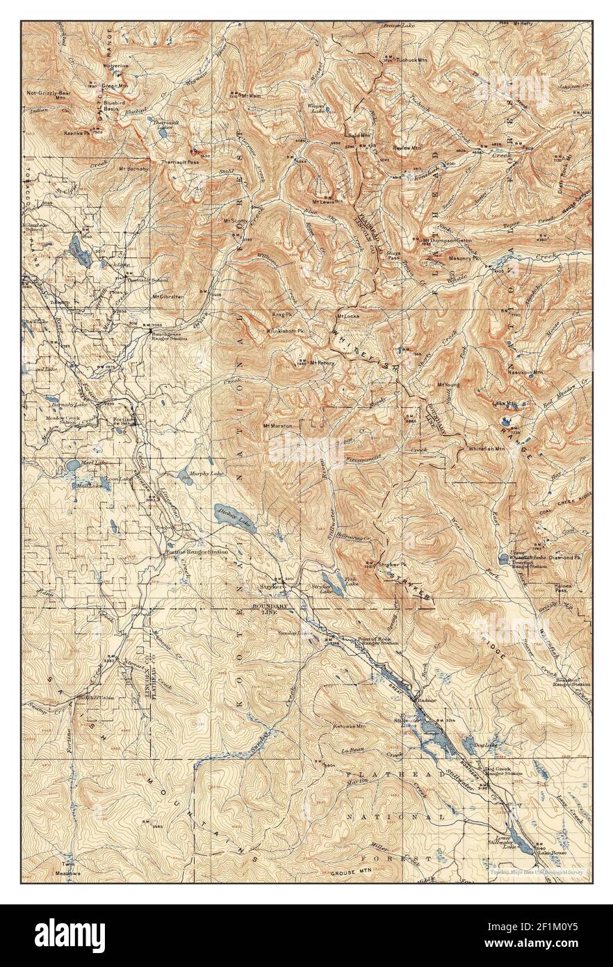 Stryker, Montana, map 1916, 1125000, United States of America by