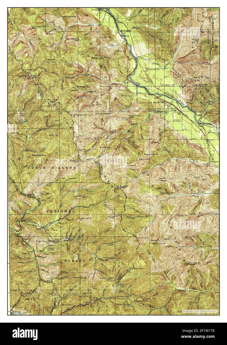 Trout Creek Montana Map Trout Creek, Montana, Map 1936, 1:125000, United States Of America By  Timeless Maps, Data U.s. Geological Survey Stock Photo - Alamy