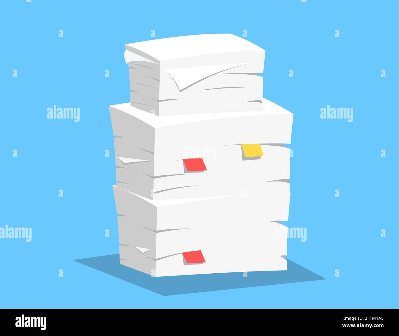 Stack of papers Stock Vector