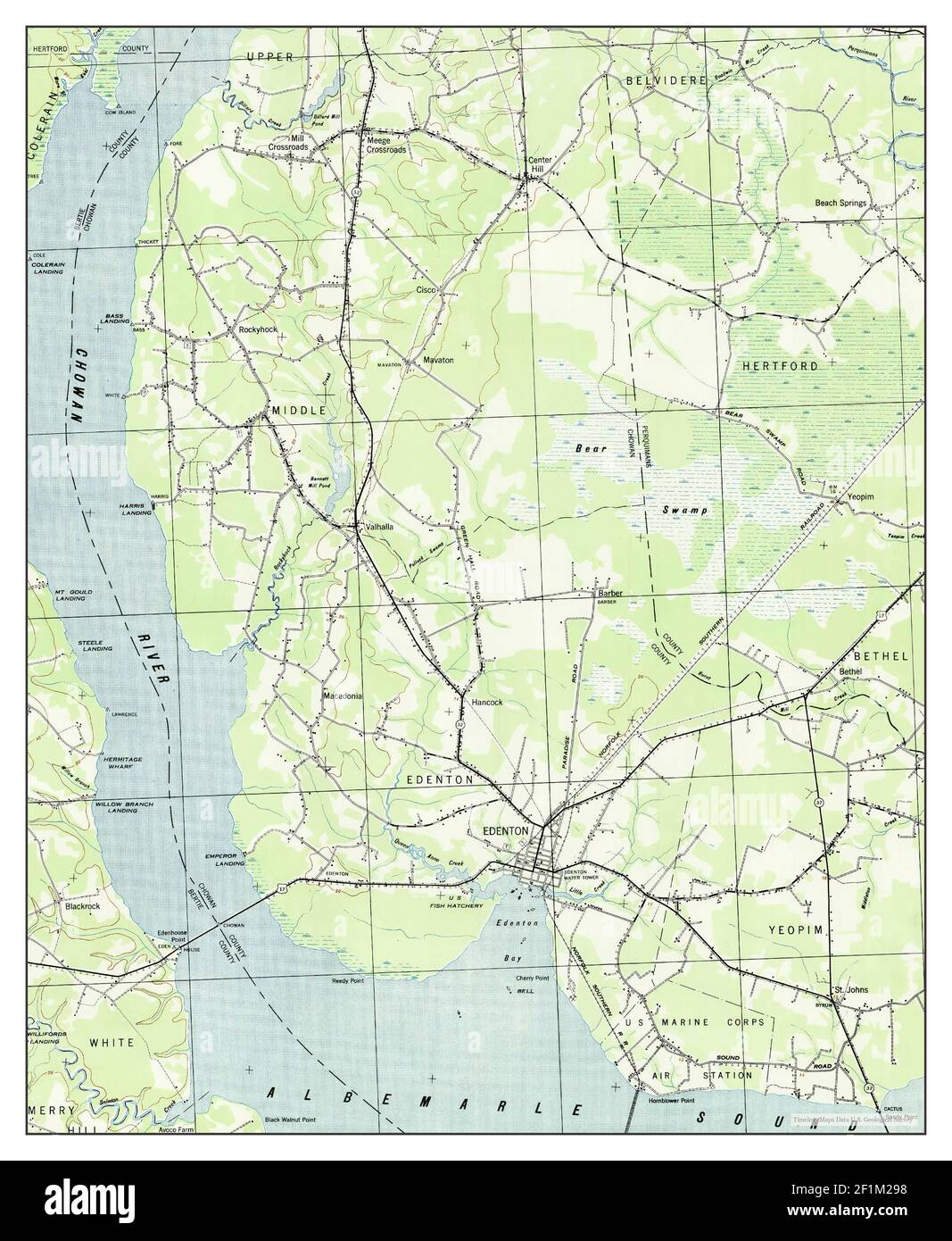 Edenton, North Carolina, map 1943, 162500, United States of America by