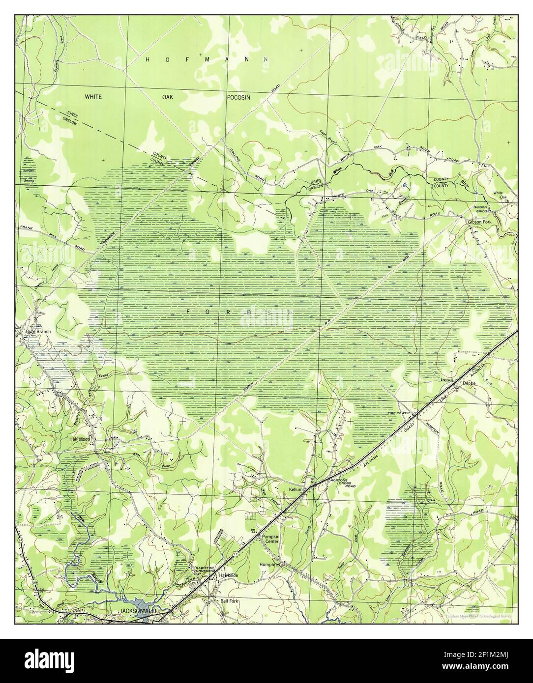 Old map of jacksonville Cut Out Stock Images & Pictures Alamy
