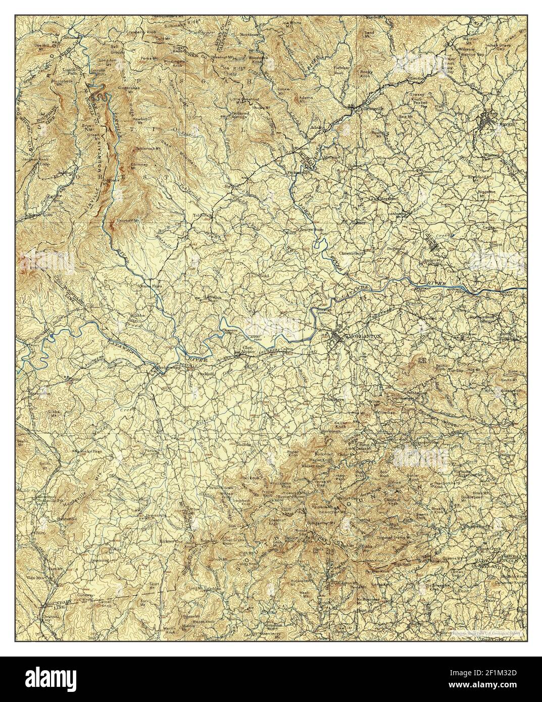 North Carolina, map 1905, 1125000, United States of America by Timeless Maps, data U