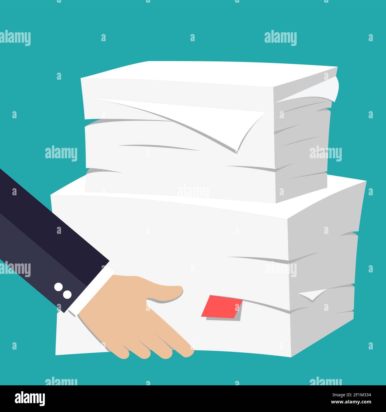 hand hold Stack of papers Stock Vector Image & Art - Alamy