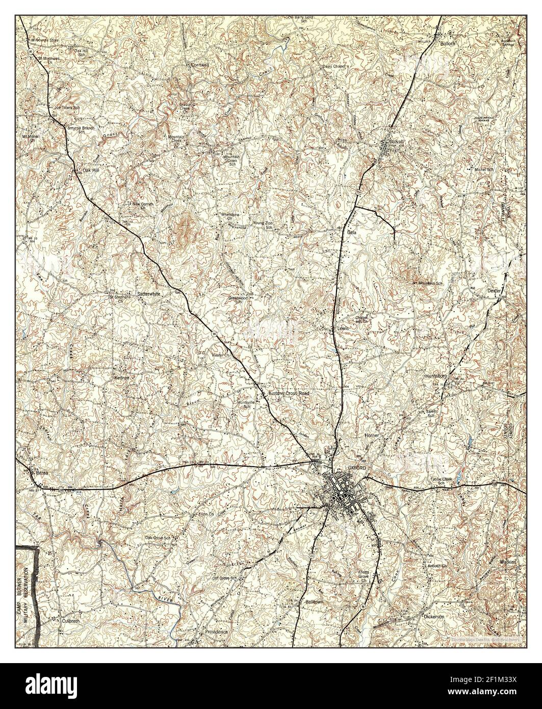 Old map oxford Cut Out Stock Images & Pictures Alamy