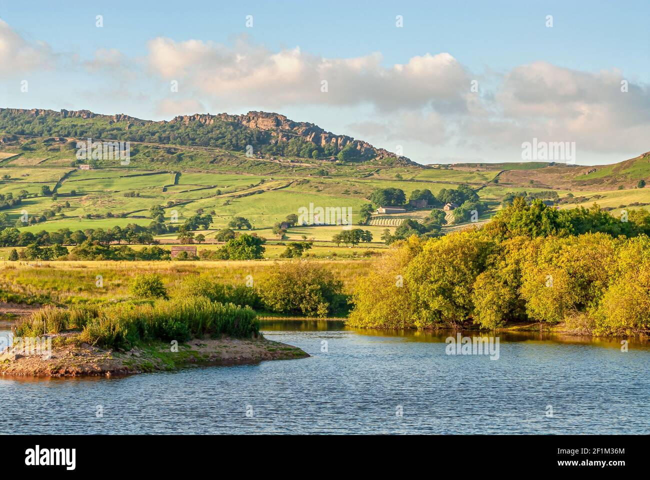 Tittesworth Water Reservoir and Nature Reserve a water storage reservoir near Leek, Staffordshire, England Stock Photo